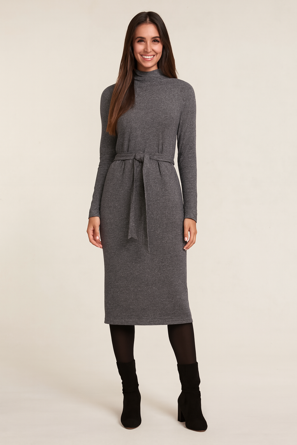 Riley - Rib polo dress