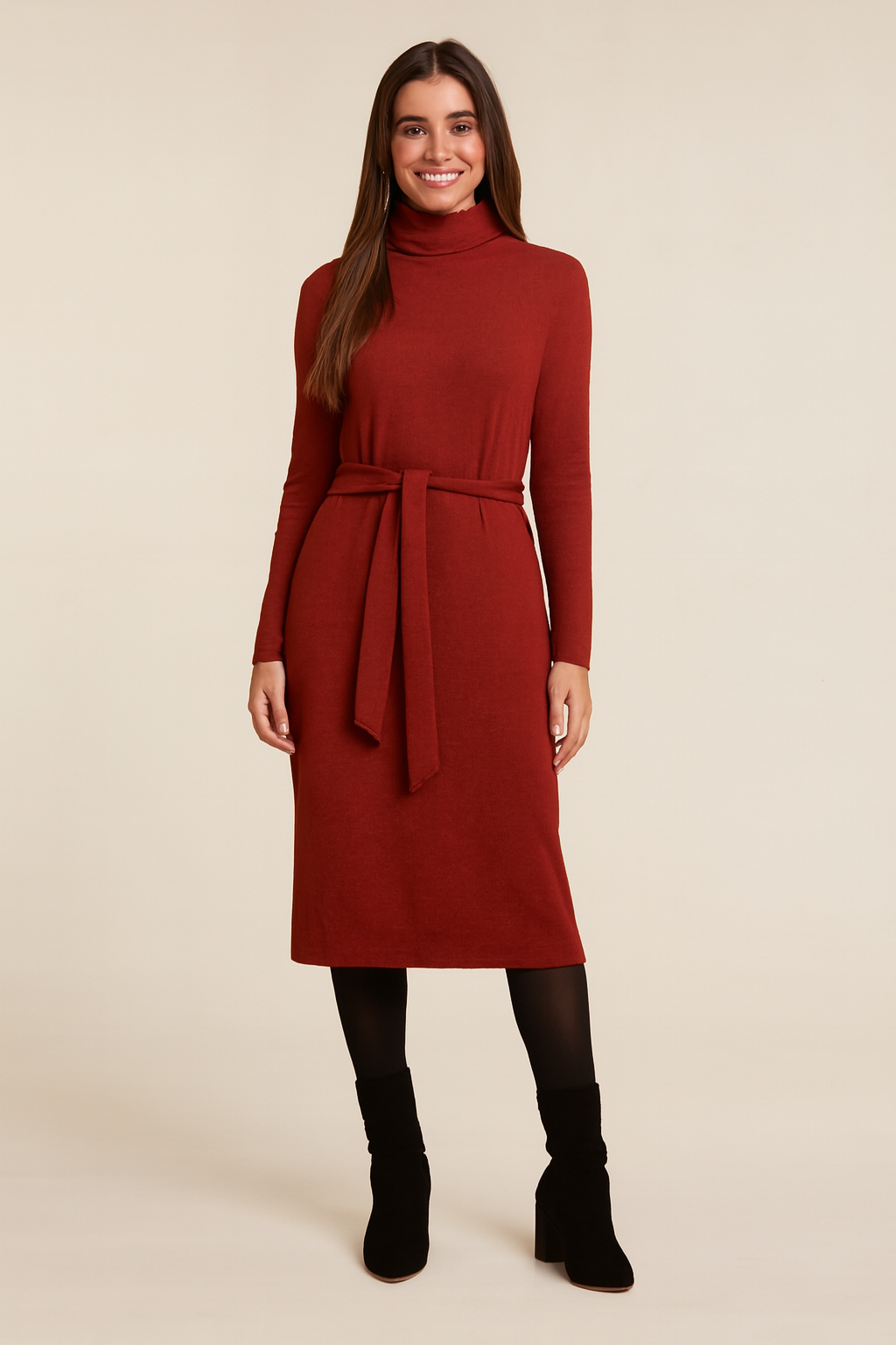 Riley - Rib polo dress