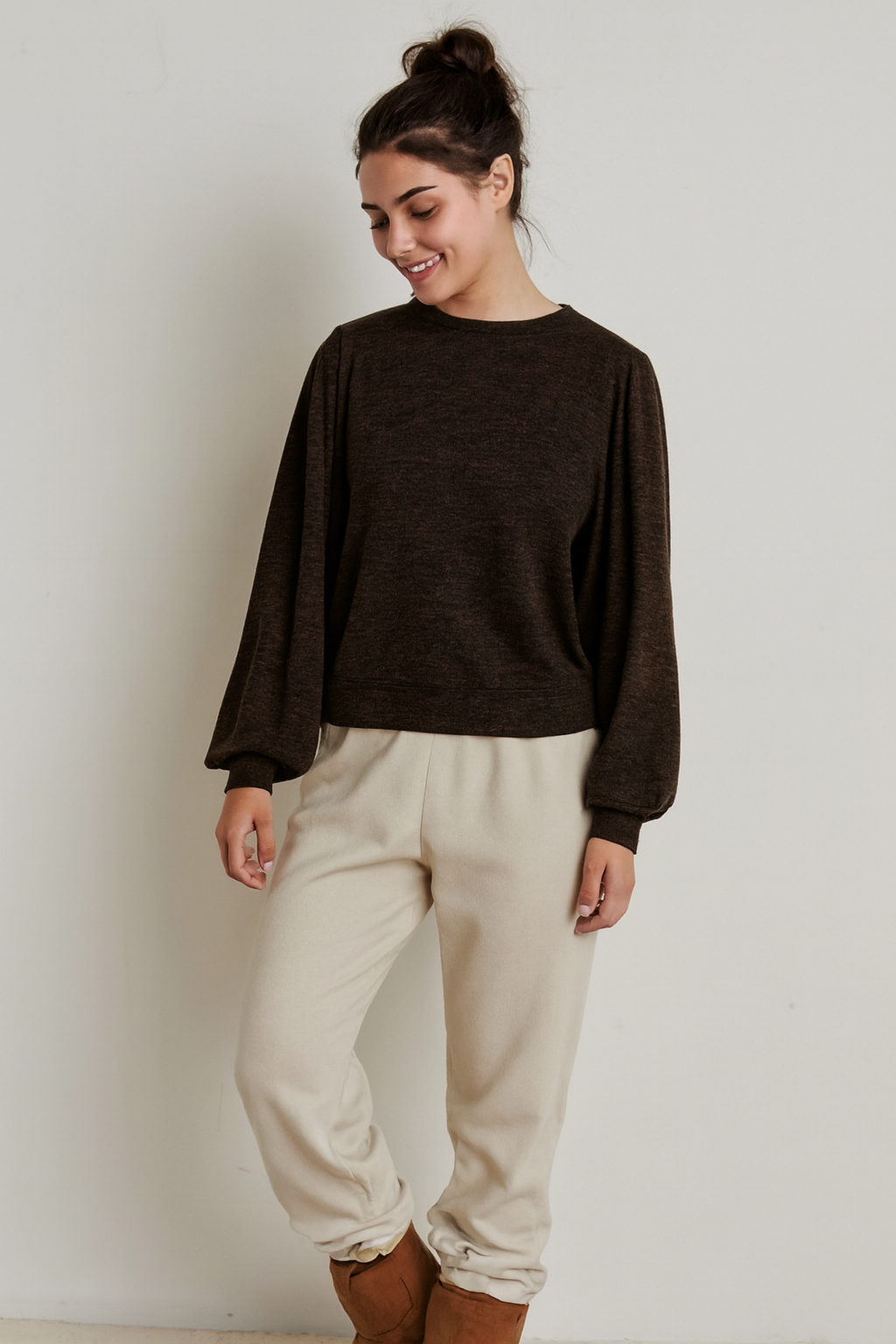 Fliss - cosy marl top