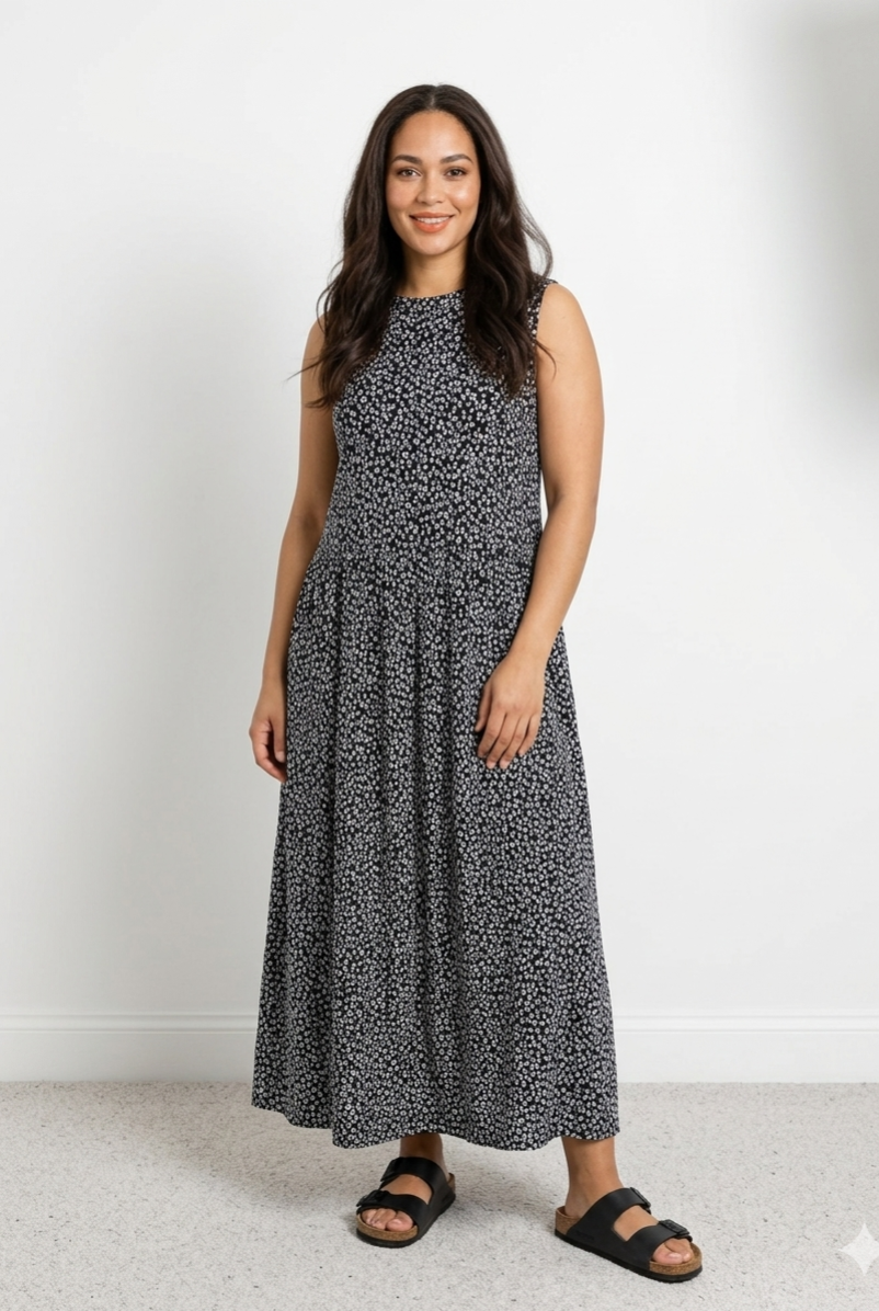 Lottie  - Sleeveless Tiered dress