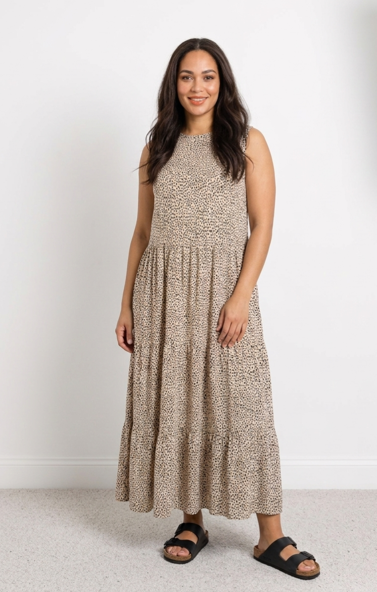 Lottie  - Sleeveless Tiered dress
