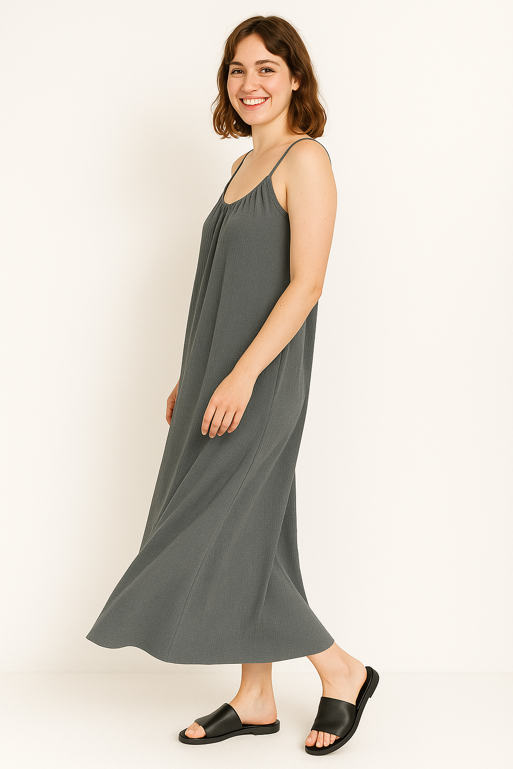 Taylor - Strappy texture dress
