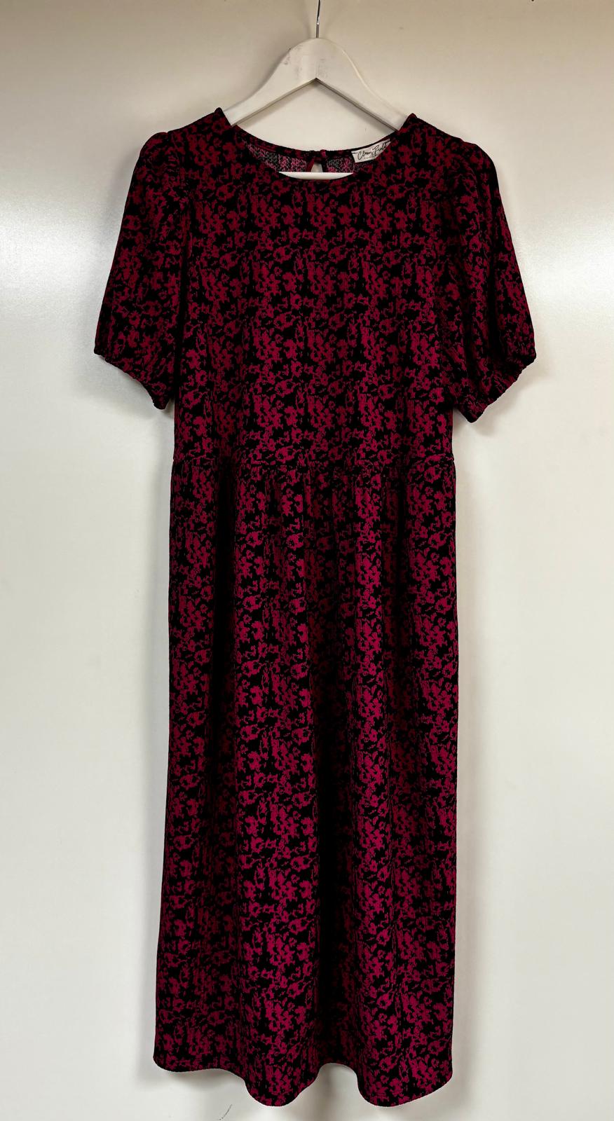 Lily - Textured puff sleeve dress